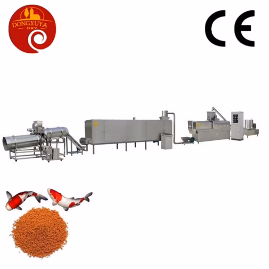 Ligne de production d'aliments pour animaux de compagnie à double vis pour extrudeuse d'aliments pour poissons