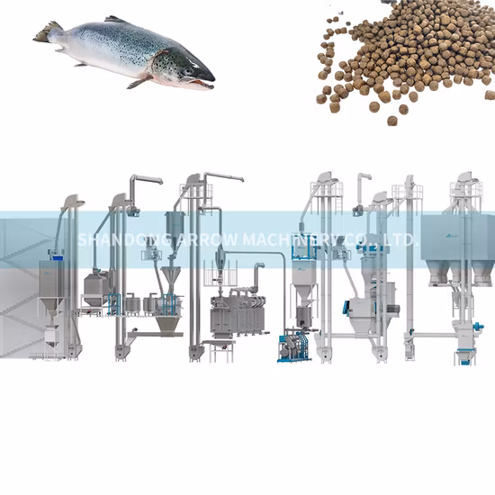 Chaîne de production complète d'aliments pour poissons de flottement de naufrage complètement automatique de machine d'alimentation de poissons